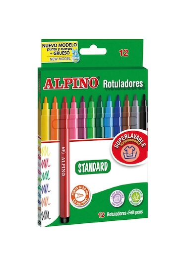 Alpino Rotuladores Keçeli Kalem 12'li