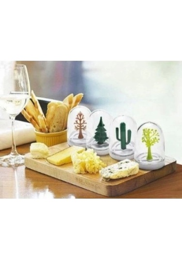 Dört Mevsim Baharatlık - Four Seasons Spice Shakers Çok Renkli