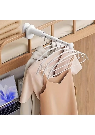 Chuangyinshop 1 Adet Katlanır Portatif Çamaşır Kurutma Askısı Beyaz beyaz