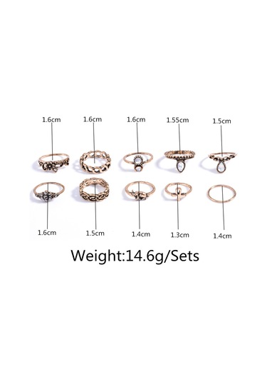 Şık Mücevher Retro Saray Yapay Elmas Yüzük Etnik Stil El Mücevherleri Amazon Aliexpress İndirimi Diğer