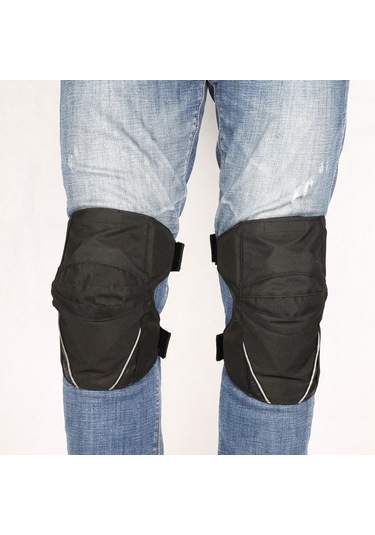 Ximistore9 Ayarlanabilir Motosiklet Dizlik Seti - Siyah Oxford Kumaş M Boy