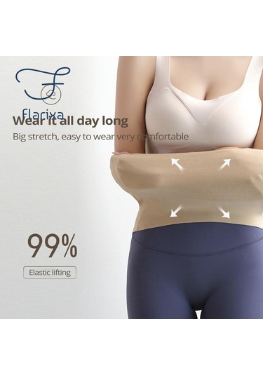 Kahverengi Flarixa Dikişsiz Karın Wrap Bel Eğitmen Vücut Şekillendirme Kadın Alman Peluş Termal Zayıflama Kemeri Doğum Sonrası Düz Göbek Destek Kemeri