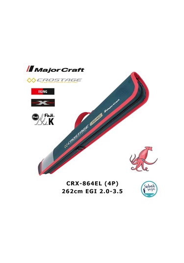 Major Craft Crostage Crx-864el Eging 262cm Egı 2.0-3.5 4p Spin Kamış Seyahat Tipi
