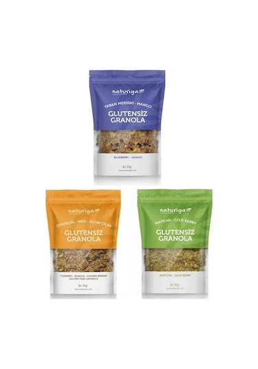 Naturiga Glutensiz Granola Fırsat Paketi 3 x 250 G