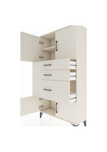 Arges Dolap 2 Raflı 3 Çekmeceli 4 Kapaklı 88x30x163 Aytaşı-ay... Aytaşı
