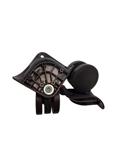 Homyl 2 Adet Bagaj Tekerlekleri Bavul Silindiri Tamir Parçaları Siyah