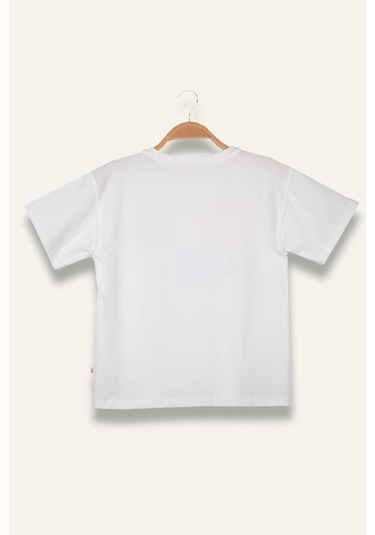 Erkek Çoçuk Future Baskılı T-shirt - Ekru Ekru
