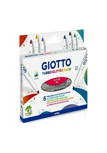 Giotto Turbo Glitzer Maxi 6'Lı Marker Kalem Set Ft426600