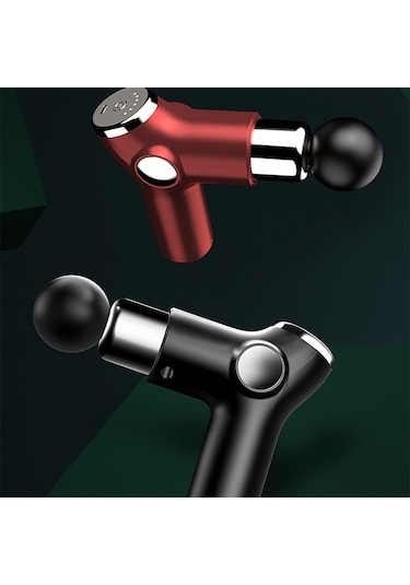 Yifomall 32 Seviye Derin Kas Masajı, 4 Farklı Ucu, 15 Dakika Otomatik Kapatma, Sessiz Motor, Pil Güçlü Mini Fasyal Gönül - Siyah 515 Lcd Siyah