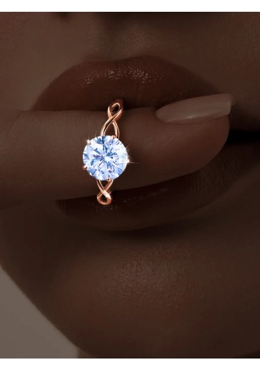 Asj Altın Bayan Yüzük 925 Gümüş 197601225 Pembe