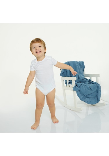 HelloBaby 5'li Body Kısa Kol Unisex 23GHLBUBDY050 Beyaz
