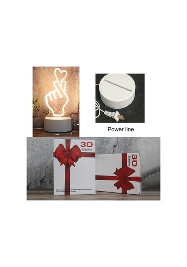 Ganzhoushop Yaratıcı Versiyonu, Üç Tabanlı Sones Şekil: Renkli Led Lambası, Gece Fiş Düğmeli Dekoratif Parlak Beyaz Baykuş 3d Jv Çok Renkli