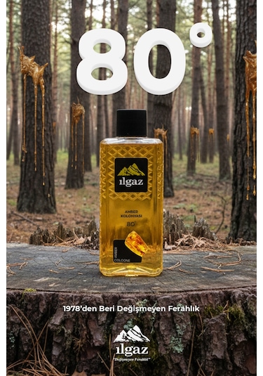Ilgaz Elegance Series 80 Derece Amber Kolonyası 400 ML