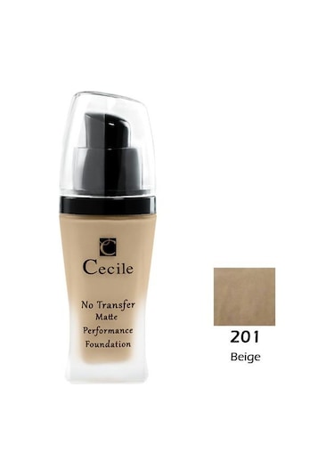 Cecile No Transfer Matte Performance Mat Fondote No: 201 30 ML