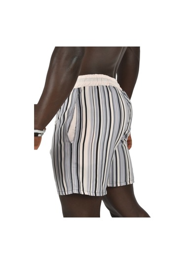 Deepsea Erkek Pudra File Astarlı Deniz Şortu 2403011 Pudra