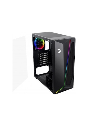 Gamepower Dark Side 1X120Mm Argb Fan Argb Led Bar Temperli Kasa