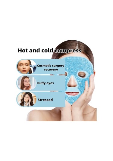 Vkemall Pvc Jel Sıcak Ve Soğuk Kompres Yüz Maskesi - Cerrahi Sonrası İyileşme Ve Cilt Bakımı İçin Esnek Yüz Maskesi