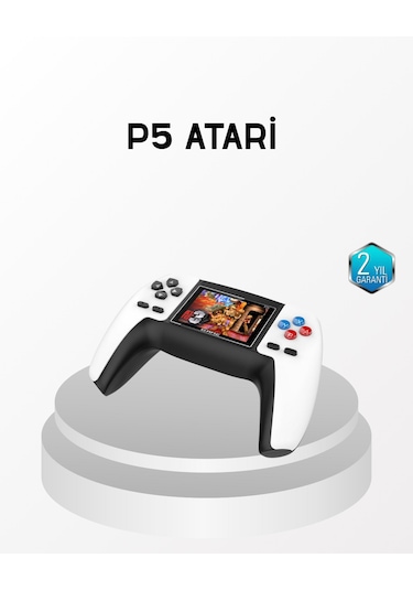 520 Klasik Oyunlu P5 Controllerview Retro Konsol Şarjlı, Ergonomik Tasarım