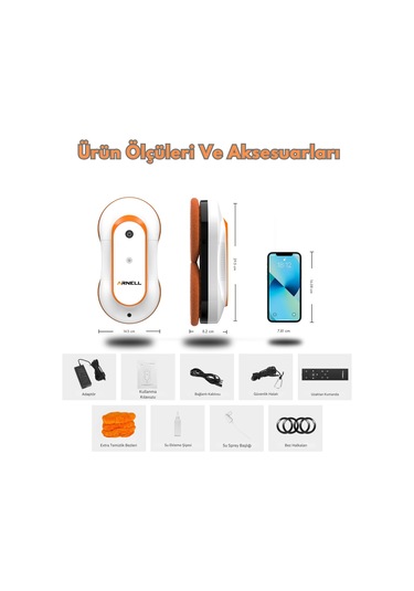 Arnel WCR-2310Y Cambaz Cam Silme Robotu