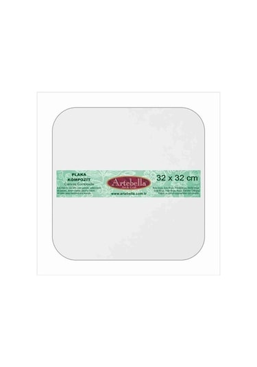 Kpkt3232 Artebella (Preslenmiş) Kompozit Plaka Kavisli Kare 32X32