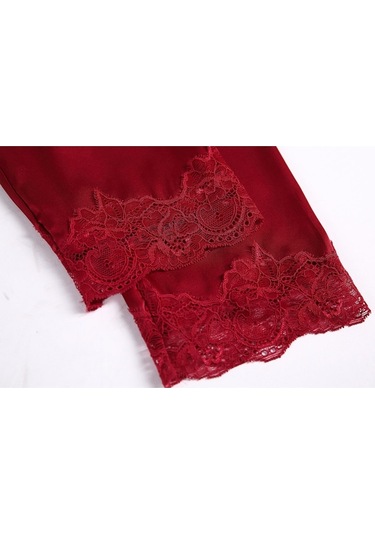 Sones 2'si 1 Arada Kadın Dantel İpek Askılı Gecelik + Hırka Gecelik Takımı Açık Gri