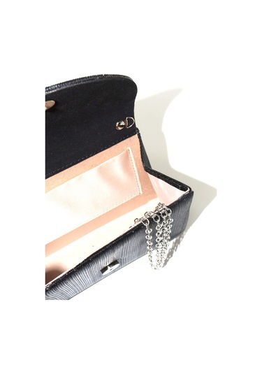 Lazer Kumaş Siyah Abiye Çanta Taşlı Kadın Abiye Çanta Abiye Çanta Siyah Abiye El Düğün Çantası