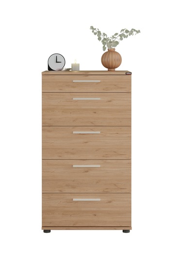 Trendline 5 Çekmeceli Şifonyer - Florida Meşe 60x108x44 Cm