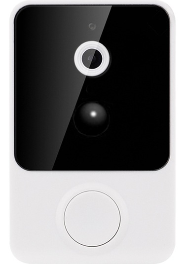Geeksen Akıllı Video Kapı Zili: Kablosuz 480p Kamera, Pır Hareket Algılama, İki Yönlü Ses, Gece Görüşü, Beyaz