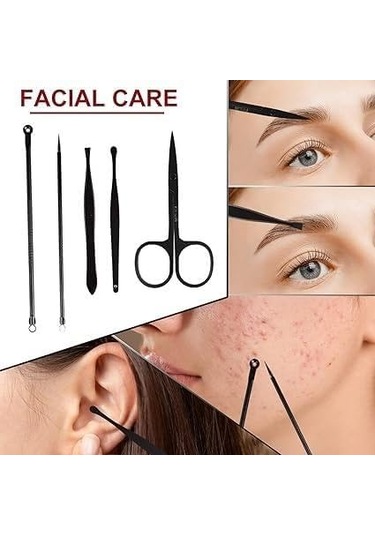 Erkek Ve Kadın Hediye Tırnak Bakım Güzellik Seti Seyahat Kutusu İle 18 Parça Paslanmaz Çelik Tırnak Bakım Seti Kırmızı