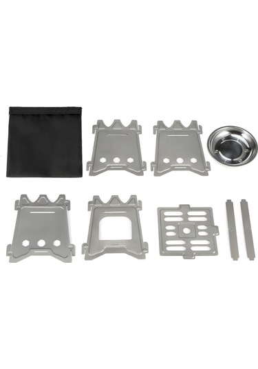 Mufunye Kamp Titanyum Odun Sobası, Ultralight Folding - Taşınabilir Ve Kolay Kullanım Çok Renkli