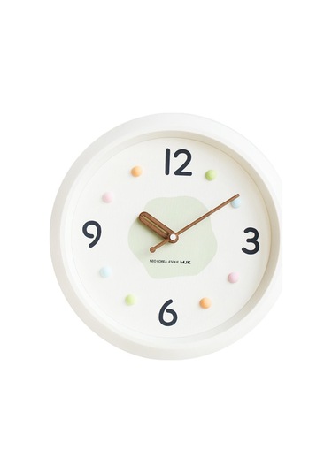 Homyl Modern Duvar Saati Dekoratif Saat Yuvarlak Minimalist Yeşil