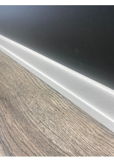 6 Cm Beyaz Parke Süpürgelik