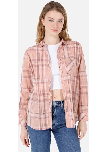 Colins Pembe Kadın Gömlek U.kol Cl1067336 Q1.v1 Prs Pembe