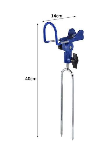 Novahub Paslanmaz Çelik Kırmızı/beyaz Balıkçılık Çubuğu Tutucu, 40x14cm, 290g