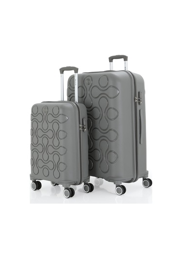 Mçs Polipropilen 2li Valiz Seti Büyük & Kabin V376 S23sy1000050-set 00006 Gri