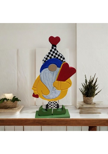 Noel Baba Gnome Ahşap Dekor - Yılbaşı, Noel, Özel Etkinlik