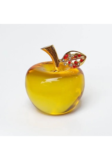 Teltree Parlak Kırmızı Kristal Elma Süsü - 50 Taşlı Noel Dekorasyonu Diğer