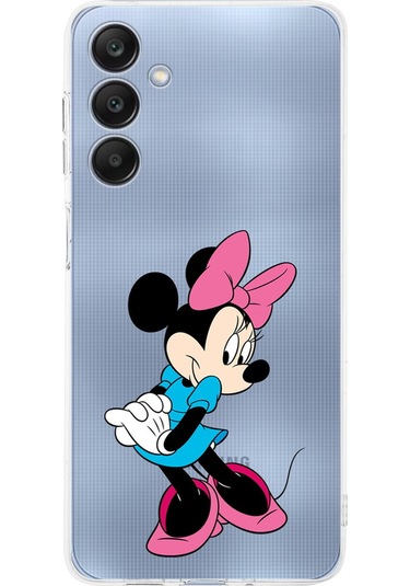 Samsung Galaxy A26 İle Uyumlu Minnie Mouse 7 Baskılı Kamera Korumalı Şeffaf Kılıf Şeffaf