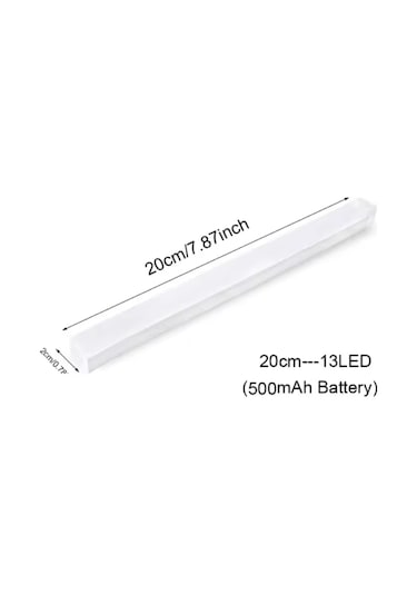 20 Cm Sarı Gün Işığı Hareket Sensörlü Dolap İçi Çalışma Masası Mutfak Tezgah Altı Usb Led Işık Çok Renkli