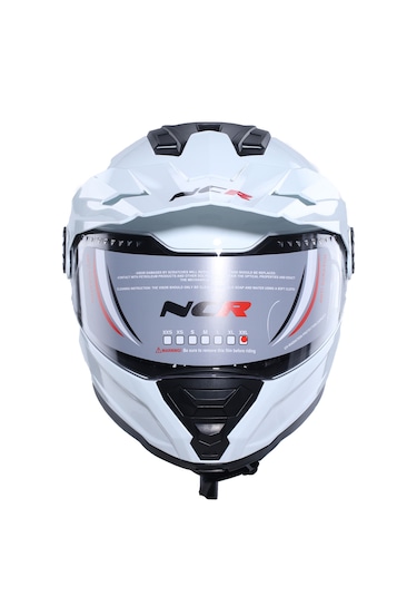 Ncr X-cross Ece-22.06 Çene Açılır Kask Beyaz