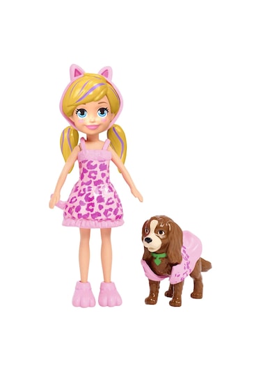 Polly Pocket ve Hayvan Dostu Kostüm Giyiyor Oyun Seti GDM15