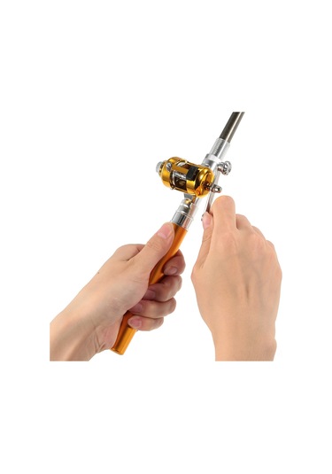 Qingmipy Alüminyum Minik Çubuk Balık Tutma Seti - 99cm Uzunluk, 1kg Yük Kapasitesi Çubuk + Makara + İp + Kutu