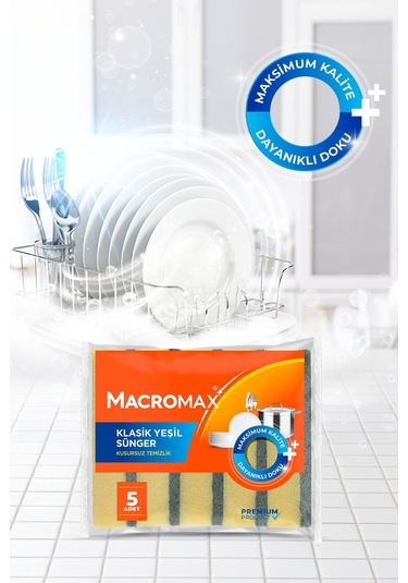 Klasik Yeşil Sünger - 2x5 Avantaj Paket