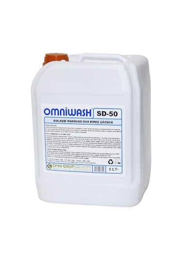 Omniwash Sd-50 Bulaşık Makinesi Sıvı Kireç Çözücü 4 x 5 L