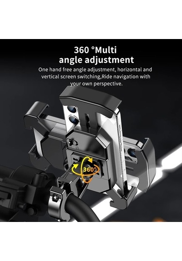 Tongxida Alüminyum Motosiklet Telefon Tutucu Bisiklet Braketi - 2 Stil Seçenek: Gidon/dikiz Aynası - Evrensel Uyumlu -