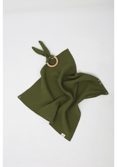 Luckka Çok Amaçlı Müslin Oyuncak , Diş Kaşıyıcı , Puset Oyuncağı , Emzik Tutacağı , Fular - Ztcrınkletoy Haki