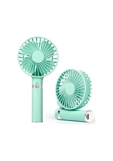 Soulader Taşınabilir Katlanabilir Mini Usb Şarjlı El Vantilatörü 3 Hız Ayarı, Gece Aydınlatmalı, Hafif Ve Pratik, Yeşil Renk Seçeneği