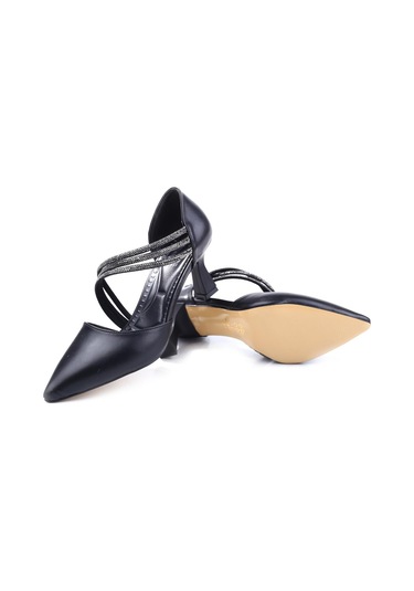 Ceylan 3559 Kadın 6 Cm Topuklu Taşlı Stiletto Ayakkabı 001