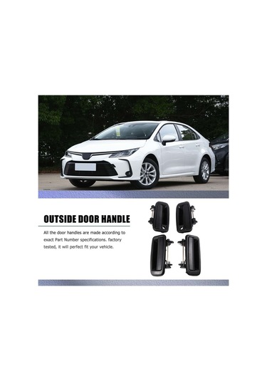 Besthome1 Toyota Corolla Için Dış Dış Kapı Kolu 4 Adet Ön Solda Sağda 1988-1992 69210-12110 69220