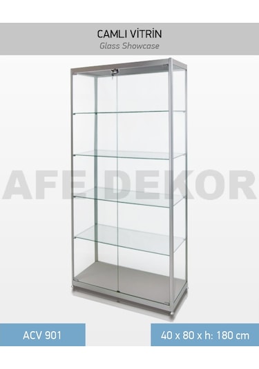 Aferafsistemleri Camlı Vitrin-Camlı Dolap - Koleksiyon Vitrini Maket Araba Vitrini